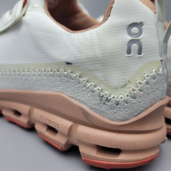 ON CLOUDAWAY ICE CHILI RED GREY WHITE RUNNING SHOES SZ 9 Womens - Picture 13 of 16